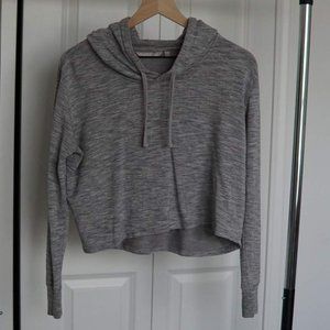 Gray Athleta Cropped Hoodie